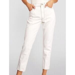 Never worn! Frame Denim Women's Cream Straight Leg Jeans | Size 31